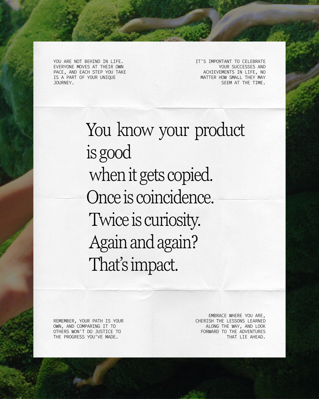 Original Work Sets the Standard