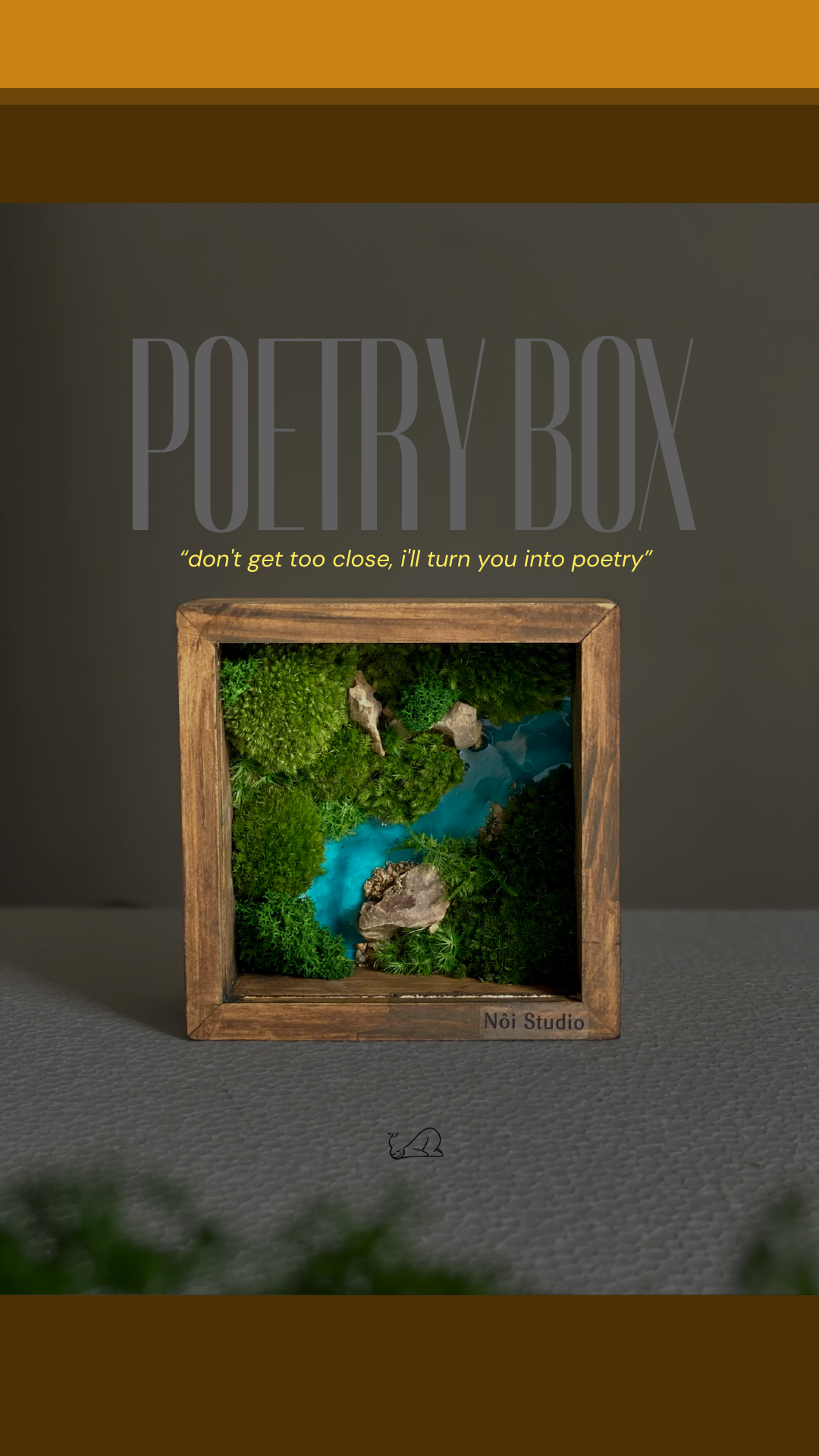Poetry Box – A Palm-Sized World of Moss, Stone, and Poetry